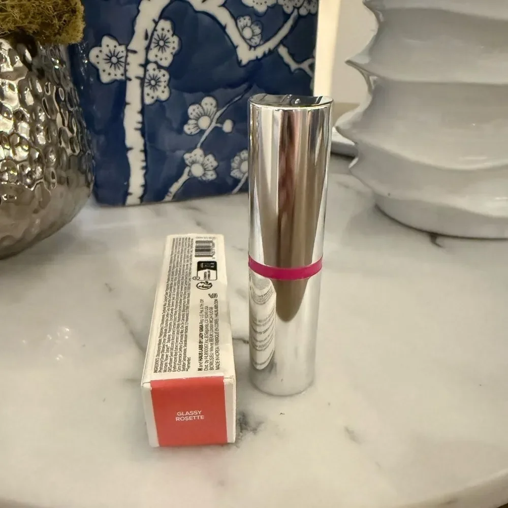 Haus Labs Color Fuse Glassy Blush Balm Stick in glossy rosette